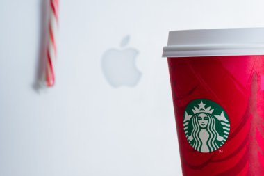 seasonal Starbucks cup  clipart