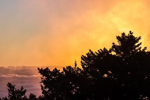 Zonsopgang boven de wolken — Stockfoto