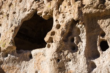 antik kalıntılar içinde Bandelier Ulusal Anıtı