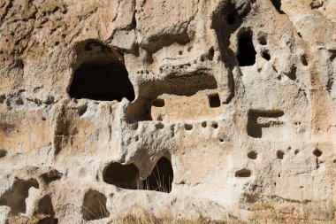 antik kalıntılar içinde Bandelier Ulusal Anıtı