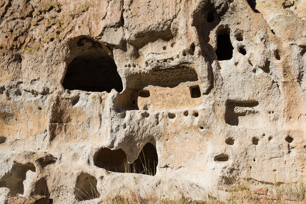 ancient ruins in Bandelier National Monument