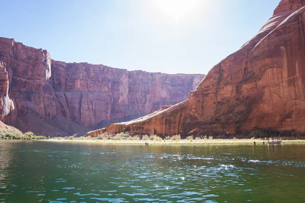 Inside horse shoe bend — Stock Photo, Image