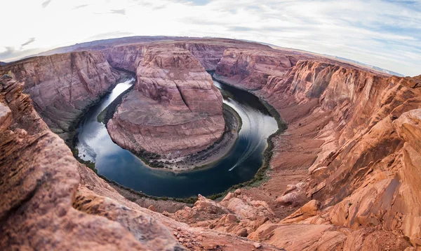 Sunset at horse shoe bend — Stock Photo, Image