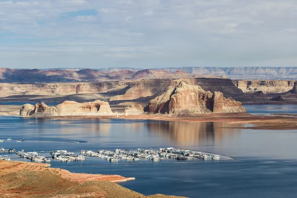 Yachthafen im Lake Powell — Stockfoto