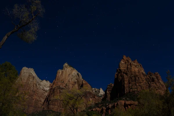 Nachthimmel am Zion — Stockfoto