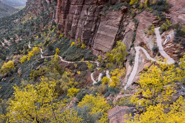 Switchback hiking trail — Stock Photo, Image