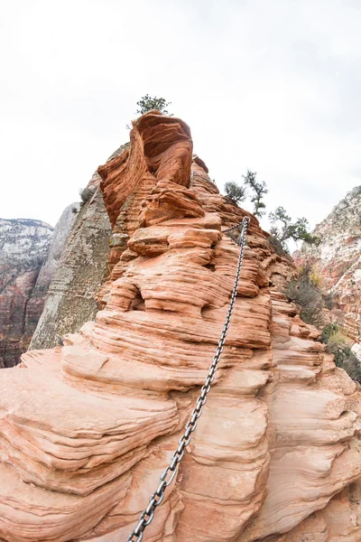 Angels Landing train in Zion NP — Stock Photo, Image