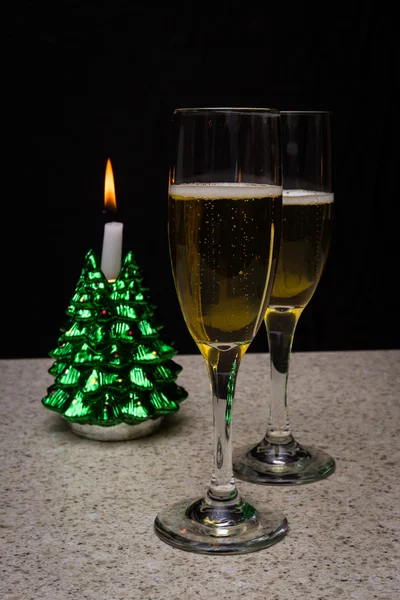 Champagne natalizio — Foto Stock