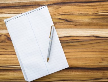 boş bir not defteri 