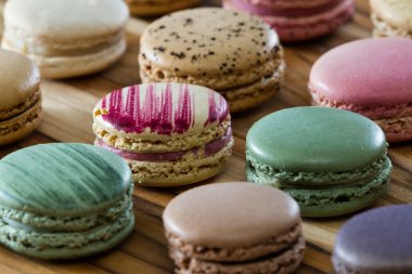 lezzetli Fransızca macaroons