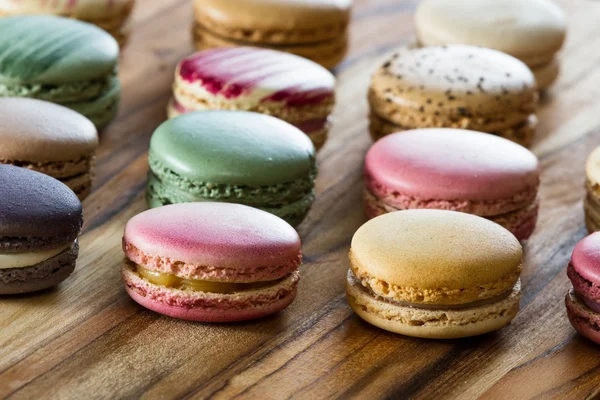 Lezzetli Fransızca macaroons — Stok fotoğraf