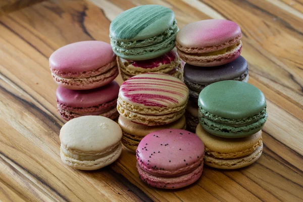 Lezzetli Fransızca macaroons — Stok fotoğraf