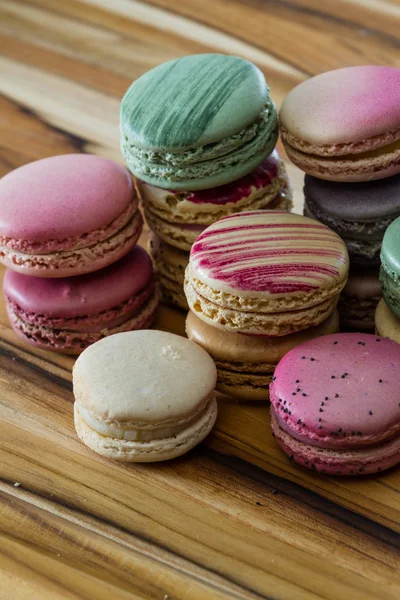 Lezzetli Fransızca macaroons — Stok fotoğraf