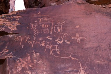 ancient petroglyphs  clipart