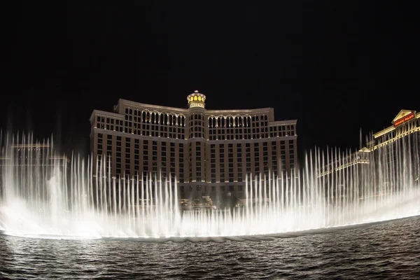 Bellagio fountain show — Stock Photo, Image