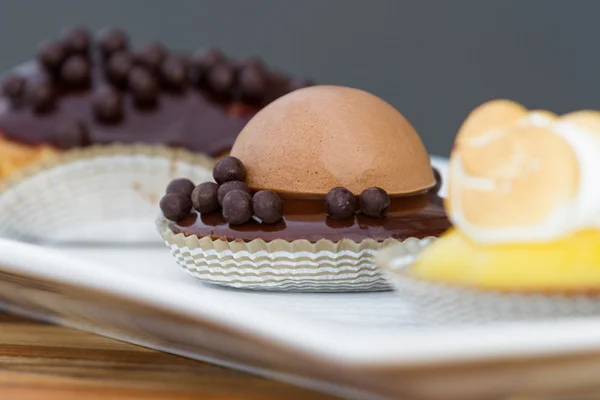 Dessert trio — Stockfoto