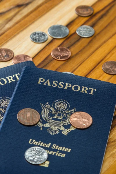 Passaporte americano — Fotografia de Stock