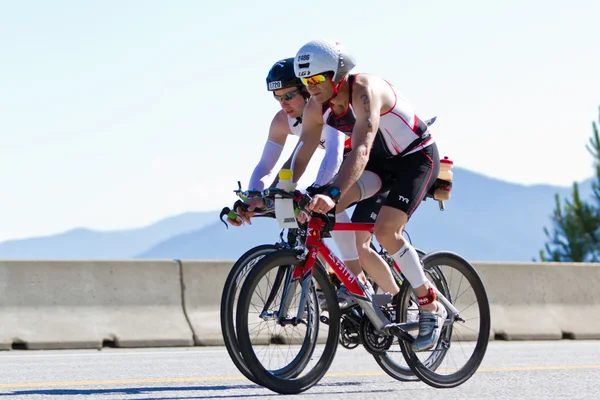 Coeur d 'Alene Ironman evento de ciclismo —  Fotos de Stock