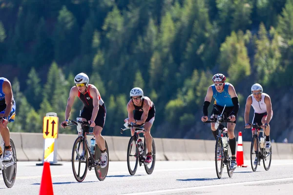 Coeur d'Alene Ironman Bisiklete binme olay — Stok fotoğraf