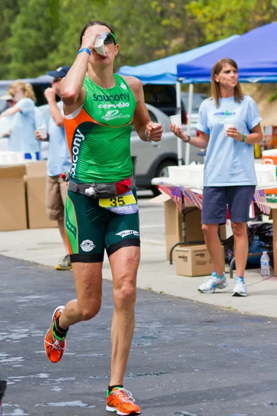 Coeur d' Alene Ironman running event — Stock Photo, Image