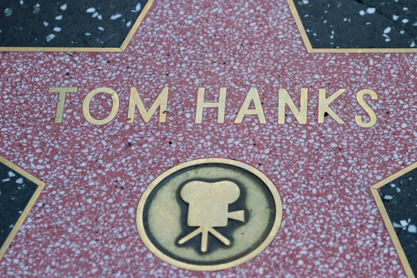 Tom Hanksin Hollywood-tähti — kuvapankkivalokuva