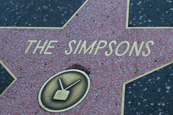 Der Simpsons hollywood star — Stockfoto