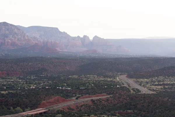 Luftaufnahme von sedona arizona — Stockfoto