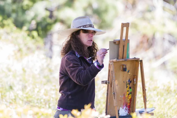 Artista in azione — Foto Stock