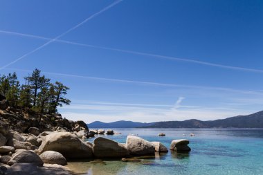 chemtrails over Lake Tahoe clipart