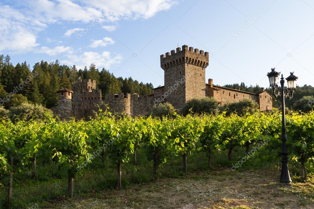 Wine castle in Napa Valley