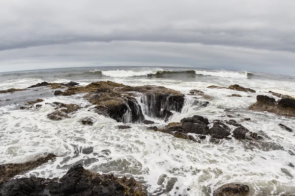 Thor's Well, Costa dell'Oregon — Foto Stock