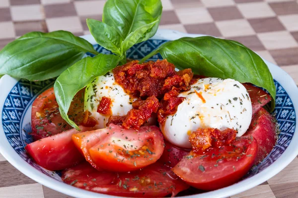 Tomato mozzarella salad — Stock Photo, Image