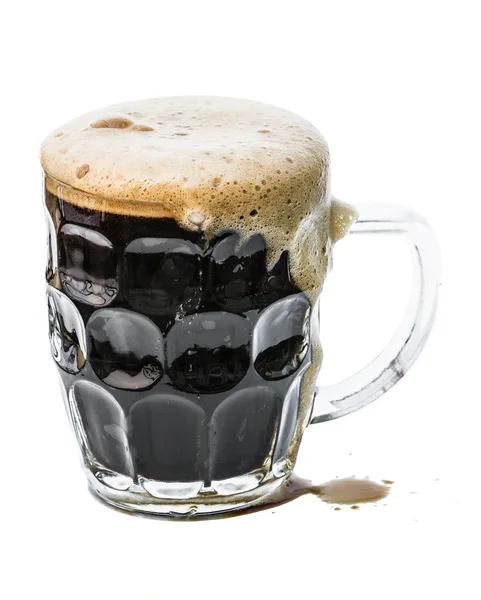 Dark beer on white — Stock Photo, Image