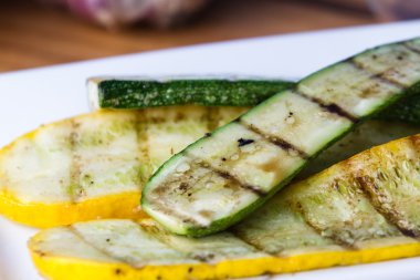 ızgara bahçe Taze kabak