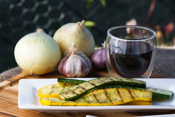 Grilled organic zucchini — Stock Photo, Image