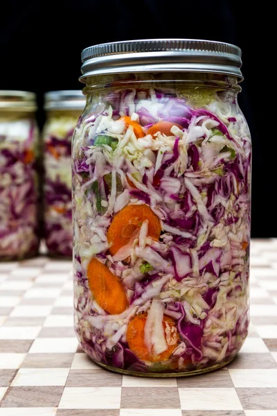 Fermented or cultured vegetables — Stock Photo, Image