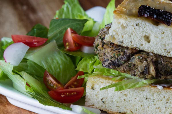 Burger di fagioli neri — Foto Stock