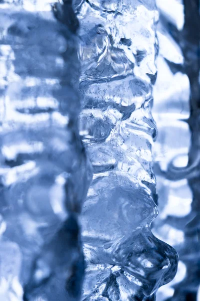 Patterns and texture on Icicles — Stock Photo, Image