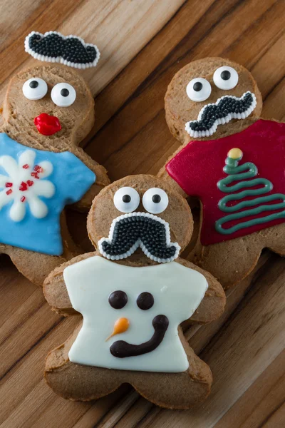Komik tatil gingerbread çerezleri — Stok fotoğraf