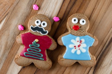 komik tatil gingerbread çerezleri