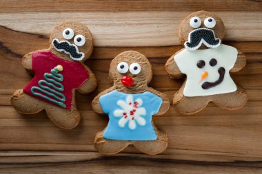 komik tatil gingerbread çerezleri