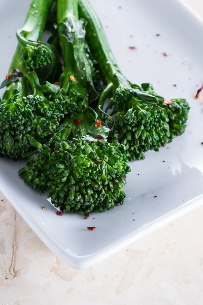 Friss párolt broccolini — Stock Fotó
