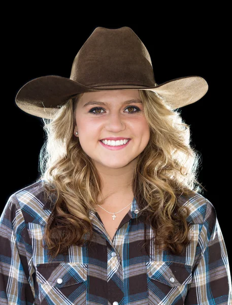 Teen cowgirl portrait Royalty Free Stock Photos