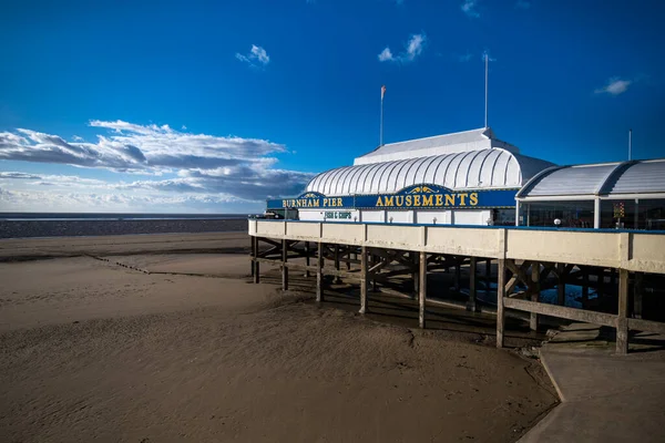 Burnham Sea Somerset Kortaste Piren Storbritannien — Stockfoto