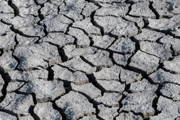 Barren Cracked Land Prolonged Dry Spell — Stockfoto