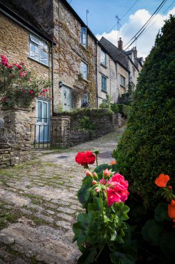 Cotswolds kasabası Tetbury 'de Kırpma Basamakları