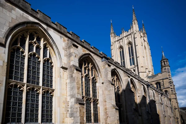 Bury Edmunds Cathedral Sunny Day Suffolk — Stock Photo, Image