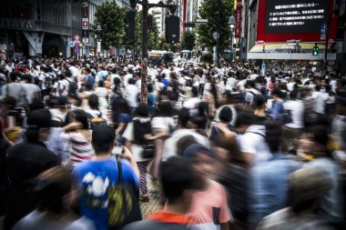 Tokyo'da kalabalık