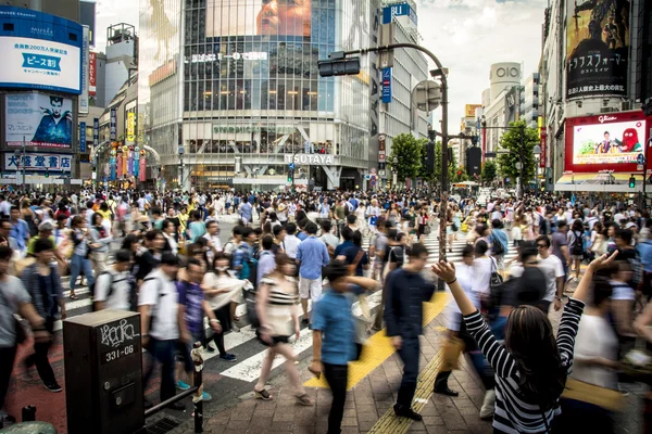 Shibuya Attraversando Tokyo — Foto Stock