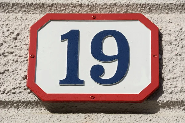 Number nineteen — Stock Photo, Image